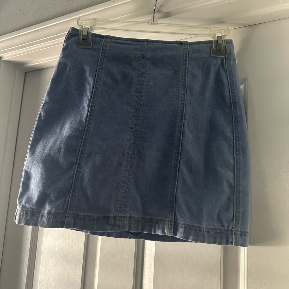 Kendall & Kylie Blue Mini Pencil Skirt Casual